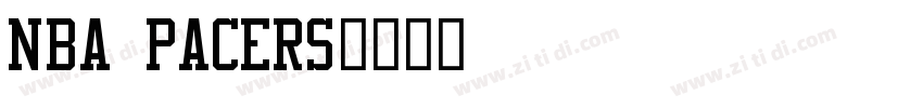 NBA Pacers字体转换